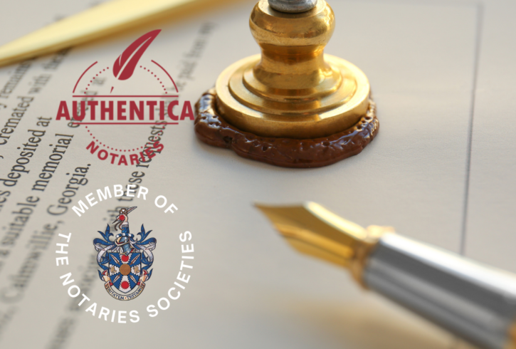 Notar public român (Cristina M. Mihalache Bertolini) certifică formularele de Identificare ID1 și Procuri Imobiliare în Londra.