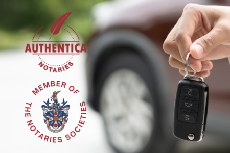 Notar public român (Cristina M. Mihalache Bertolini) autentifică Procură Auto pentru vânzare, înmatriculare sau folosire mașină în România.