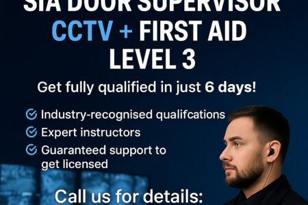 Training Services UK – Cursuri SIA Door Supervisor, CCTV & First Aid