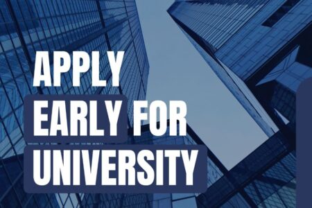 Infografic Glimmer Consulting prezentând lista programelor de licență și master disponibile în UK, cu accent pe flexibilitate și locații precum Londra, Birmingham și Manchester.